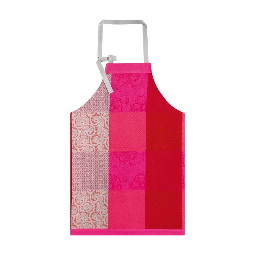Apron Fleurs de Kyoto Cherry 90x96 100% cotton, , hi-res image number 0