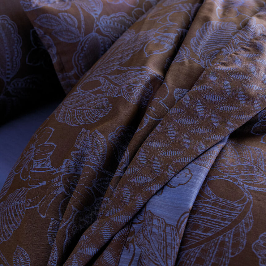 Flat sheets Sulawesi Blue 190X290 100% cotton, , hi-res image number 1