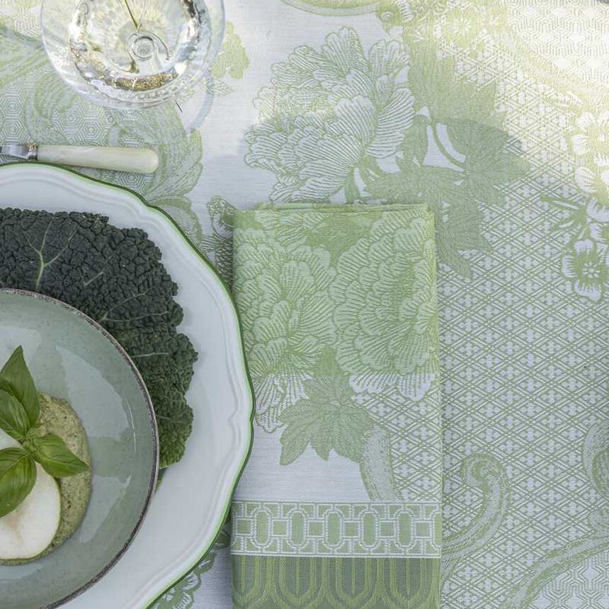 Napkin Promenade Imp&eacute;riale Green 50x50 100% cotton, , hi-res image number 2
