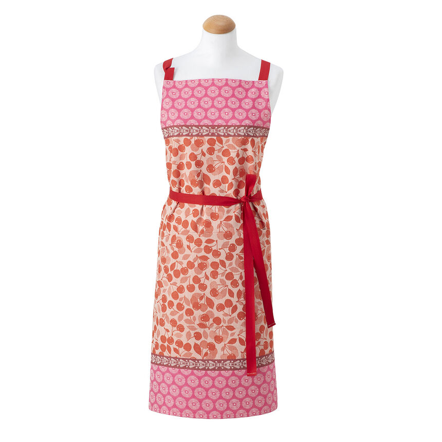 Apron Cerises Red 90x90 100% cotton, , hi-res image number 1
