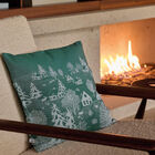 Cushion cover Sous les &eacute;toiles Green 40x40 100% cotton, , hi-res image number 0