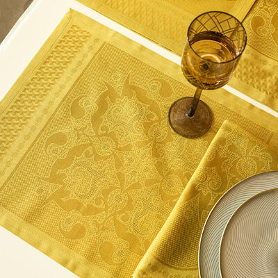 Placemat Palais V&eacute;nitien Yellow 50x36 100% cotton