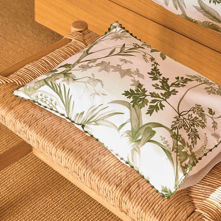 Shams Jardin d'Eden Green 30X41 100% cotton, , hi-res image number 0