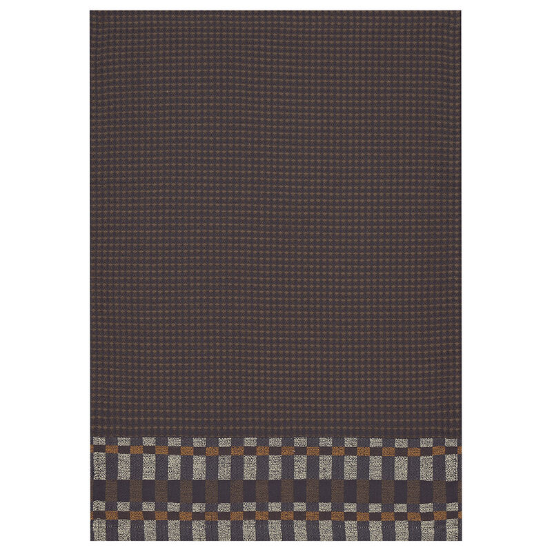 Hand towel Origin Rythme Brown 54x38 100% cotton, , hi-res image number 1