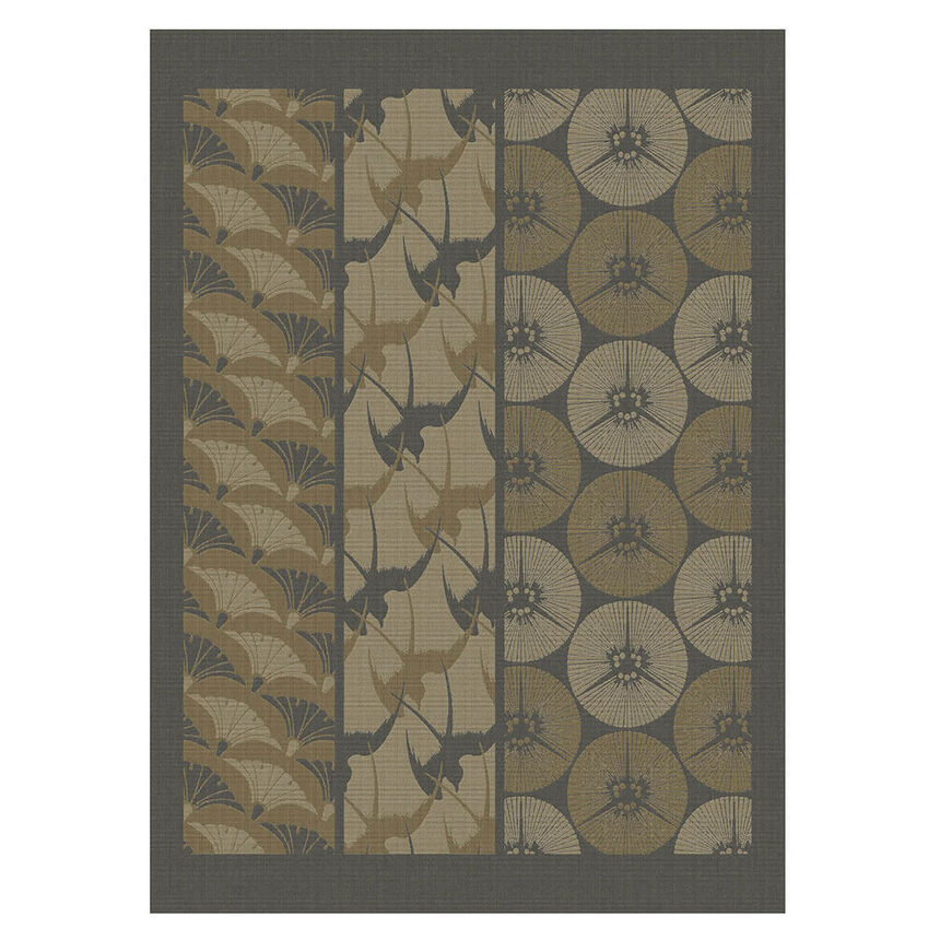 Tea towel Yukata Beige 60x80 100% cotton, , hi-res image number 0