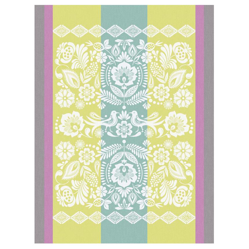 Tea towel Alegria Green 60x80 100% cotton, , hi-res image number 0