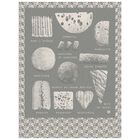 Tea towel Fromages Grey 60x80 100% cotton, , hi-res image number 1