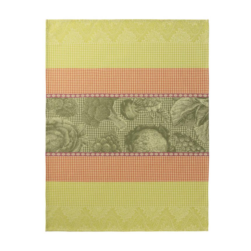 Hand towel Jardin des choux Green 60x80 100% cotton, , hi-res image number 0
