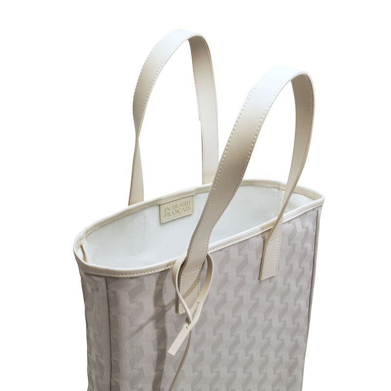 Hand-carried bag Picto Beige 100% cotton, acrylic coating. Garnish: Cattle leather, , hi-res image number 3