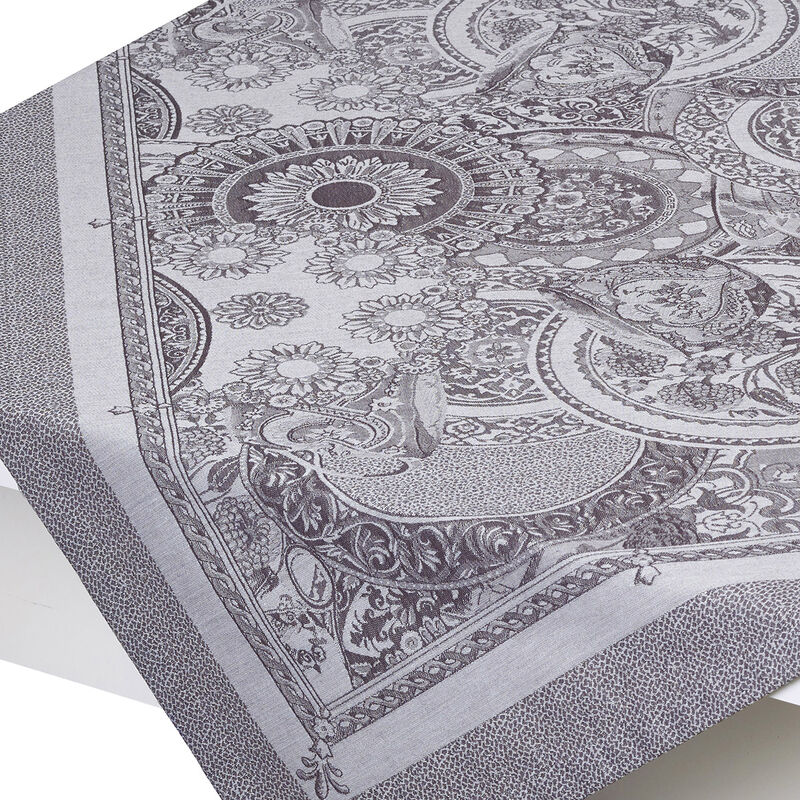Tablecloth Porcelaine Kaolin Ø210 100% cotton, , hi-res image number 8
