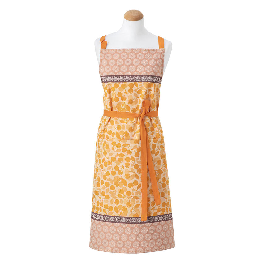 Apron Cerises Orange 90x90 100% cotton, , hi-res image number 0
