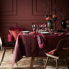 Tablecloth Symphonie Baroque Maroon 175x175 100% linen, , hi-res image number 0