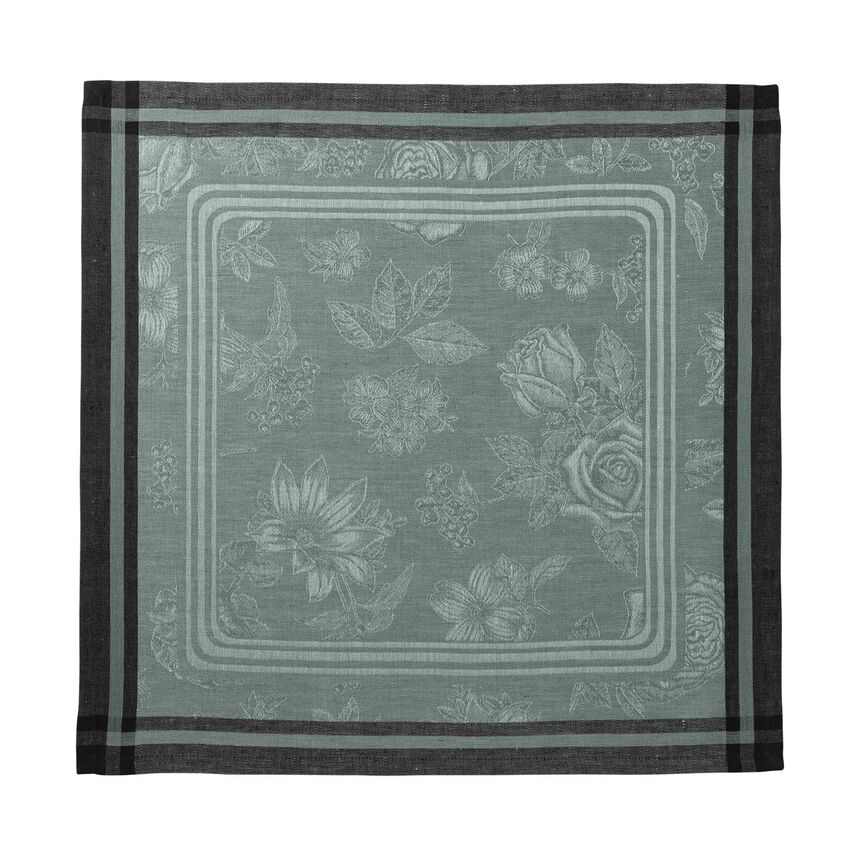 Napkin Romance Green 50x50 100% linen, , hi-res image number 1