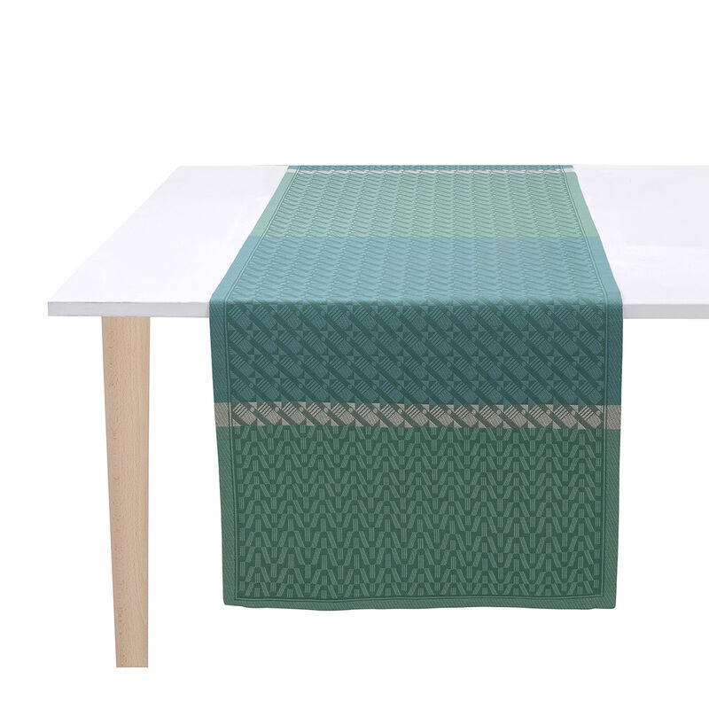 Runner Veine Graphique Green 50x150 100% cotton, , hi-res image number 0