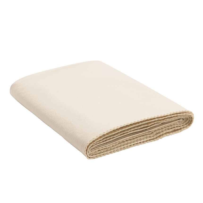Flat sheet Eclat Light Beige 190X290 100% cotton, , hi-res