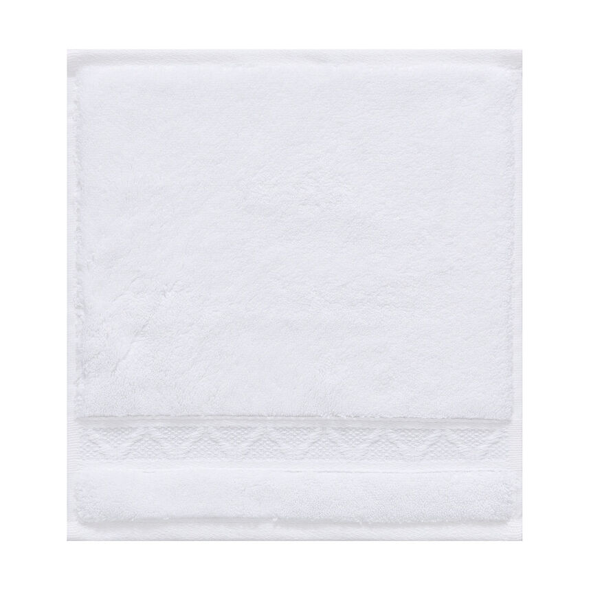 Washcloth Caresse White 30x30 100% cotton, , hi-res image number 0