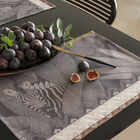 Placemat Nature Sauvage Grey 50x36 100% cotton, , hi-res image number 0