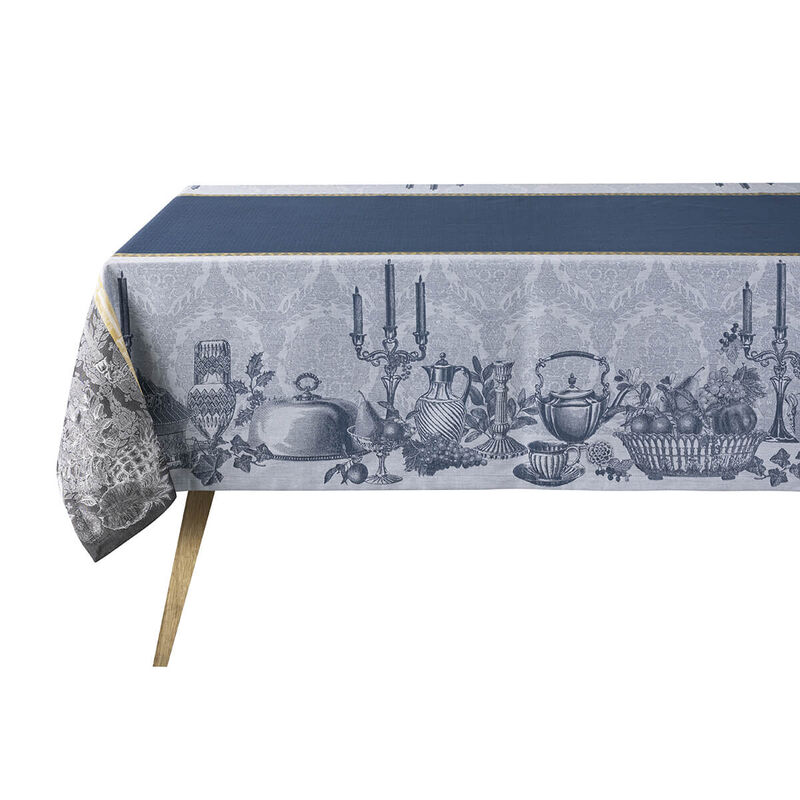 Tablecloth Festin Blue 120x120 100% cotton, , hi-res