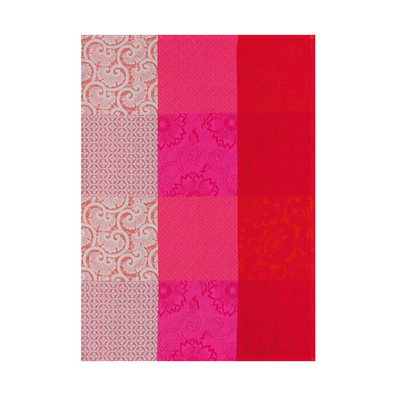 Tea towel Fleurs de Kyoto Cherry 60x80 100% cotton, , hi-res image number 0