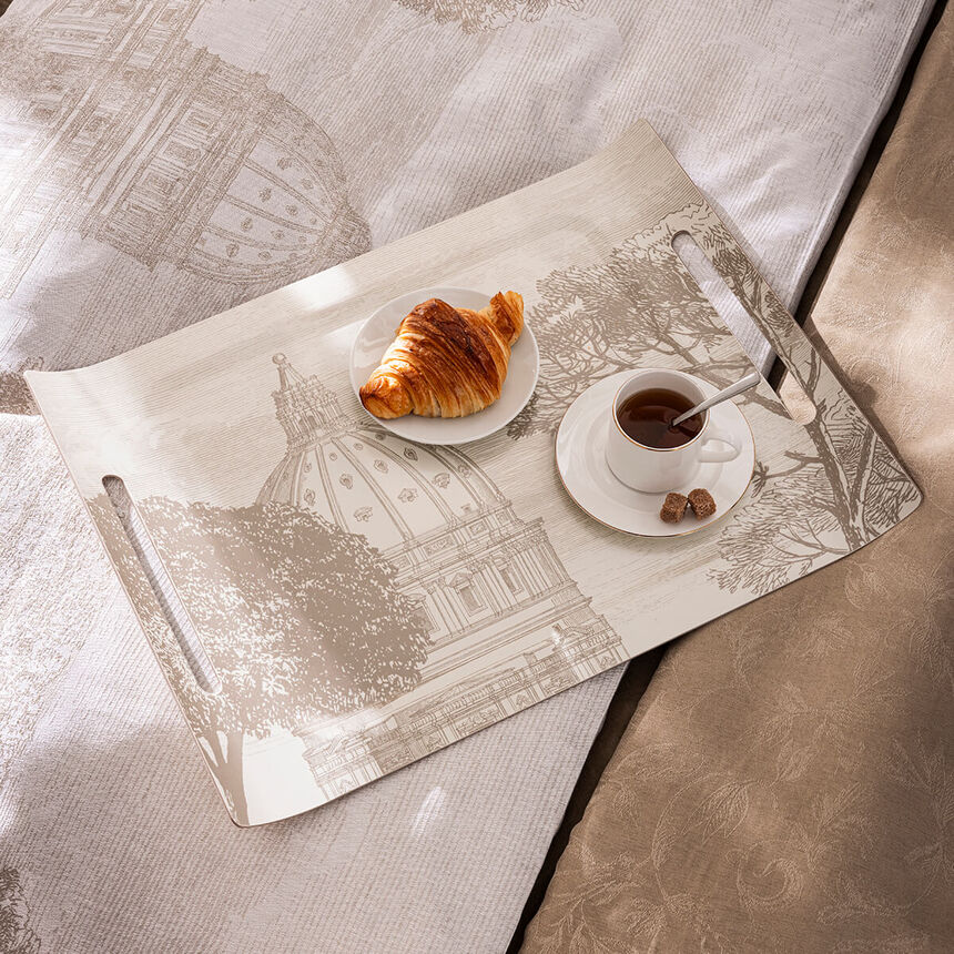 Tray Symphonie Beige 58x42 100% Wood, , hi-res image number 0