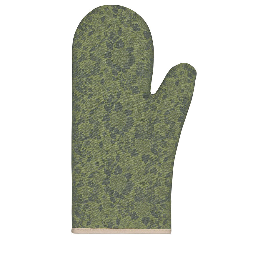 Oven gauntlet Dans les bois Green Unique size 100% cotton, , hi-res image number 0