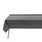 Coated tablecloth Caractère Enduit Grey 150x150 100% cotton, , hi-res image number 1