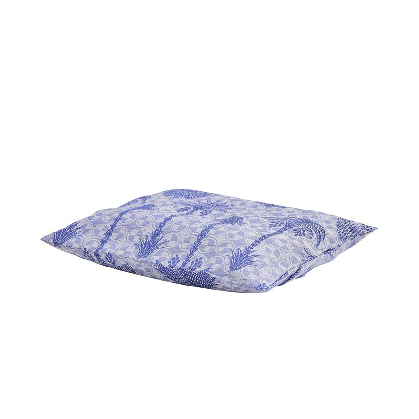 Beach cushion Palmeraie Blue 32x25 100% cotton, , hi-res image number 0