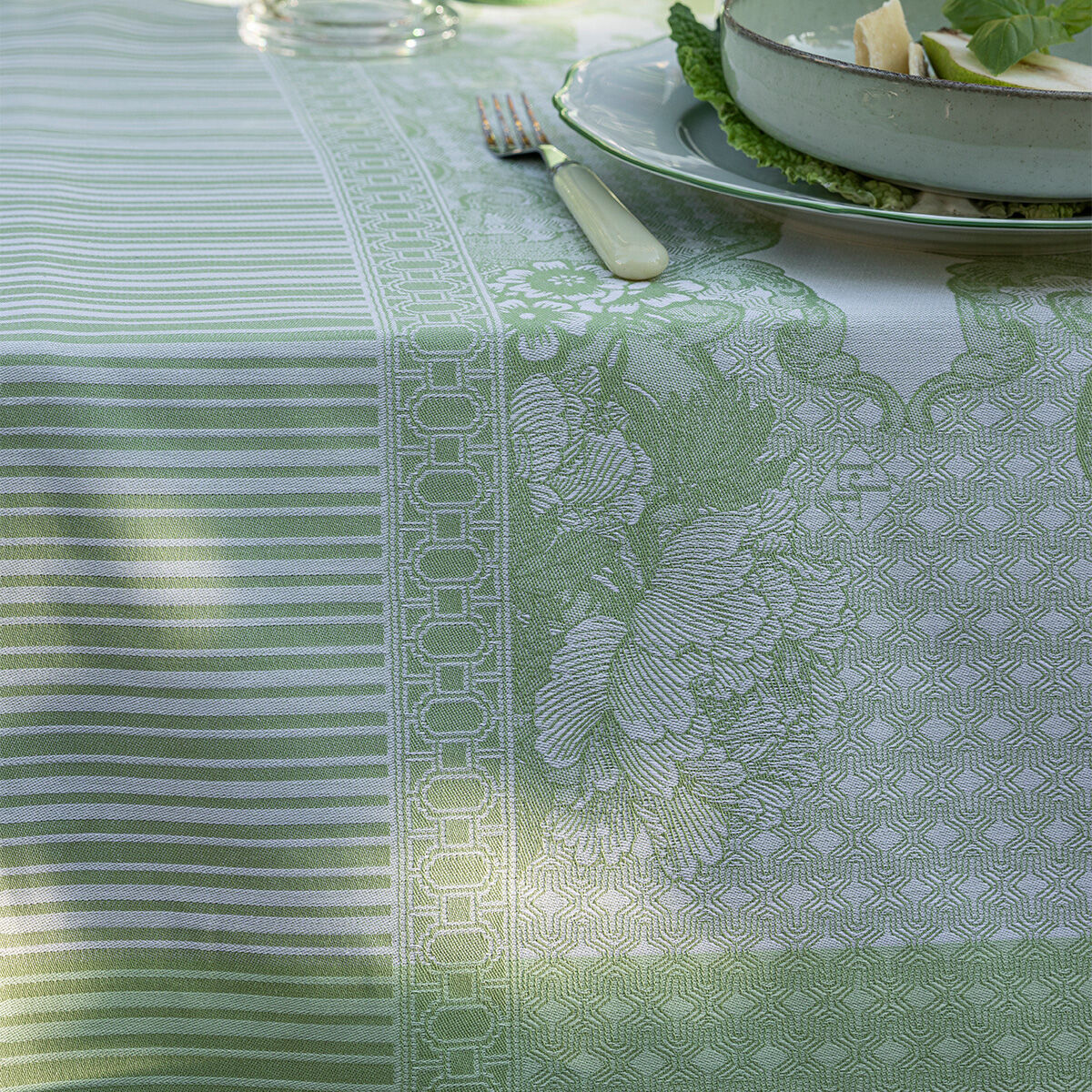 Tablecloth Promenade Impériale Cotton | Le Jacquard Français