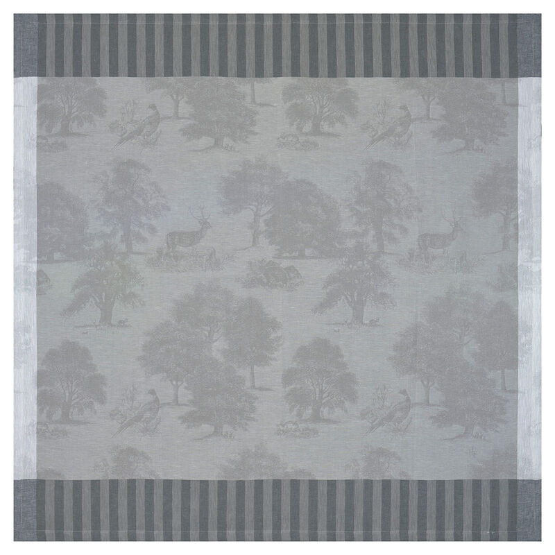 Tablecloth Souveraine Silver 175x175 100% linen, , hi-res image number 3