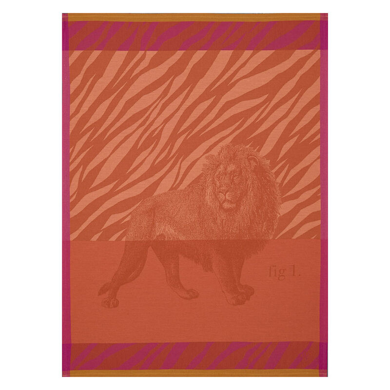 Tea towel Savane Orange 60x80 100% cotton, , hi-res image number 0