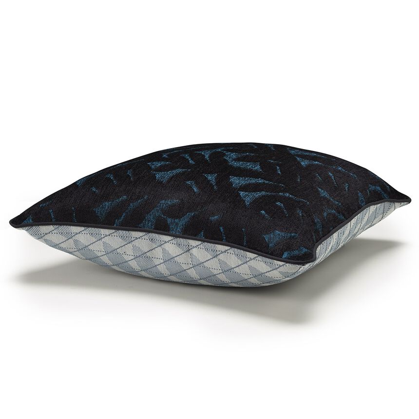 Cushion cover Empreintes Lagoon 50x50 82% cotton / 18% viscose, , hi-res image number 3