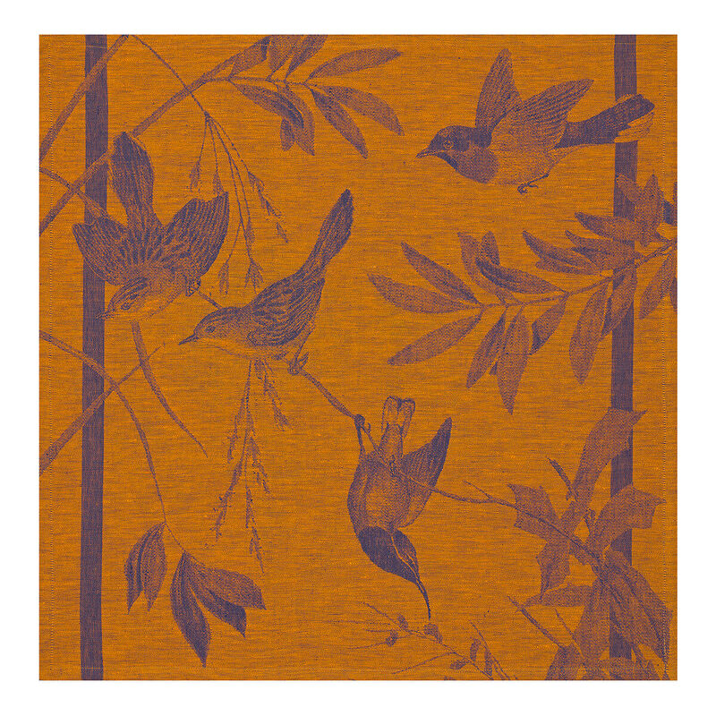 Napkin Volière Blue 58x58 100% linen, , hi-res image number 1