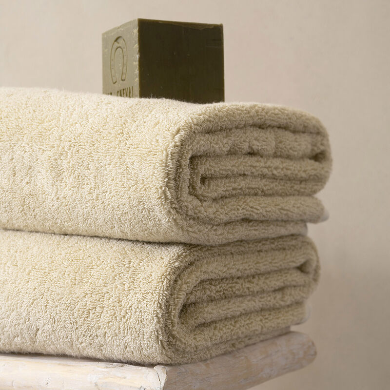 Hand towel Argile Beige 50x100 100% cotton, , hi-res image number 2
