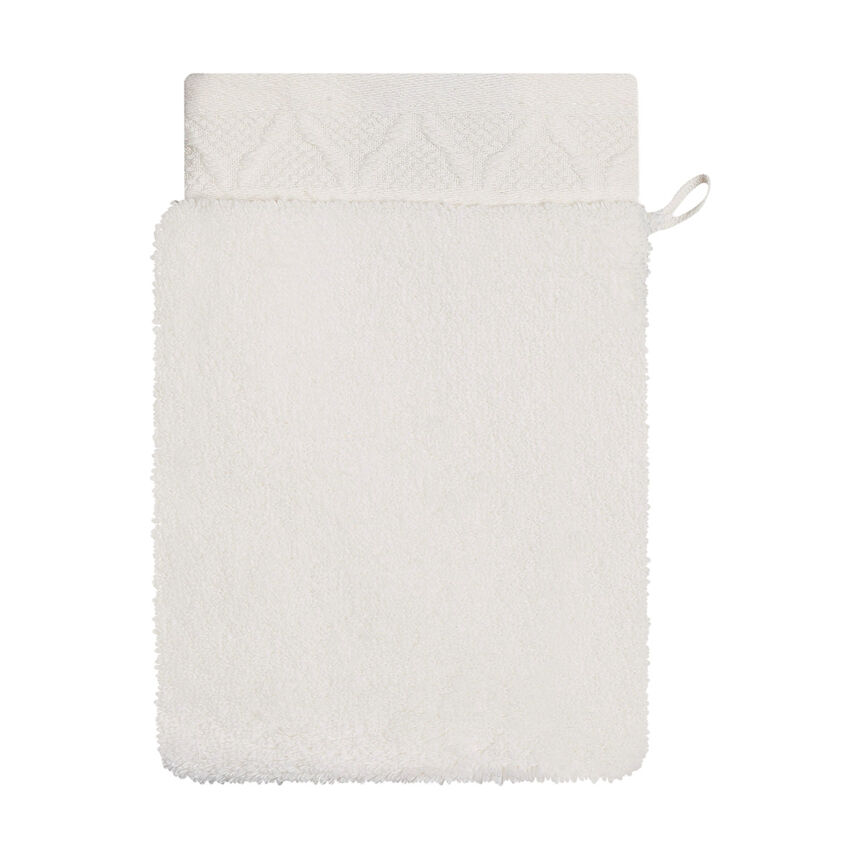 Wash mitt Caresse Ivory 15x22 100% cotton, , hi-res image number 0