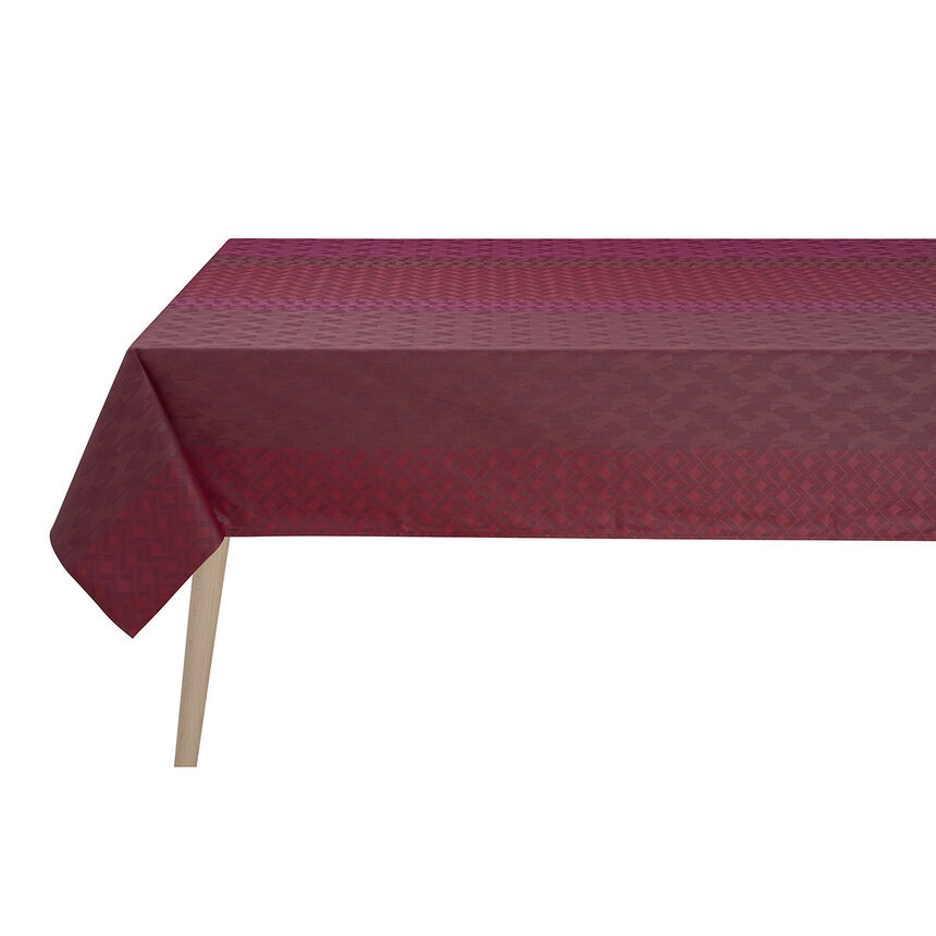 Coated tablecloth Caract&egrave;re Enduit Red 150x150 100% cotton, , hi-res image number 2