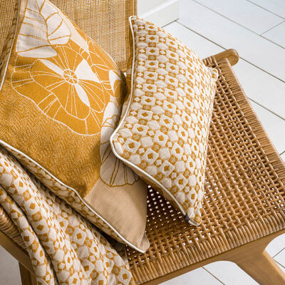 Cushion cover Pochoir Cumin 40x40 98% Cotton / 2% Polyamide