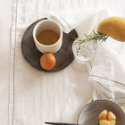 Tablecloth Nuances White 150x150 50% cotton - 50 % linen, , hi-res image number 1