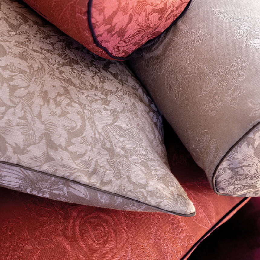 Cushion cover Romance Red 50x15 50% cotton - 50 % linen, , hi-res image number 2
