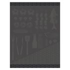 Tea towel Braise Grey 60x80 100% cotton, , hi-res image number 1