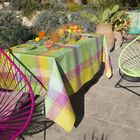 Coated tablecloth Marie Galante Lemon 150x150 100% cotton, , hi-res image number 0