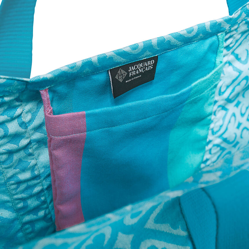 Beach bag Mono&iuml; Blue 76x54 100% cotton, , hi-res image number 2