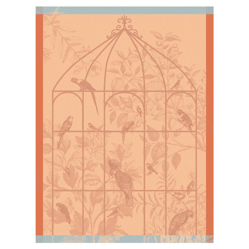Tea towel Sonate Orange 60x80 100% cotton, , hi-res image number 0