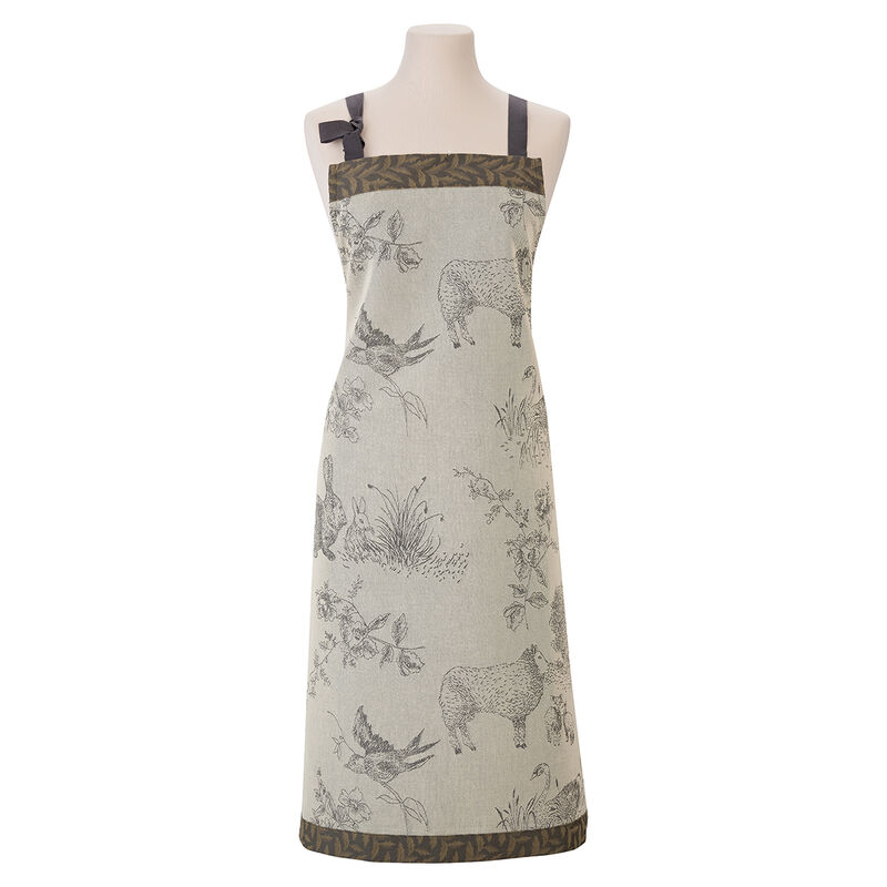 Apron Joséphine Grey 90x96 100% cotton, , hi-res image number 1