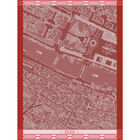 Tea towel A vol d'oiseau Paris Red 60x80 100% cotton, , hi-res image number 1
