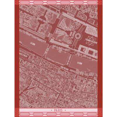Tea towel A vol d'oiseau Paris Cotton
