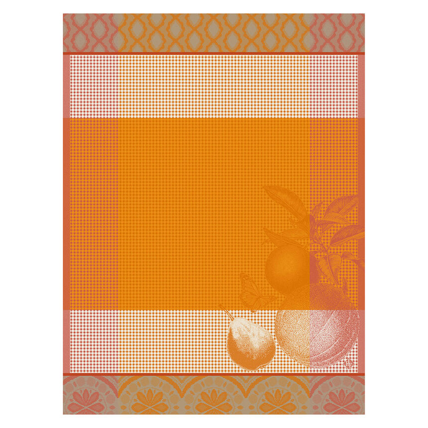 Hand towel Arri&egrave;re-Pays Orange 60x80 100% cotton, , hi-res image number 0