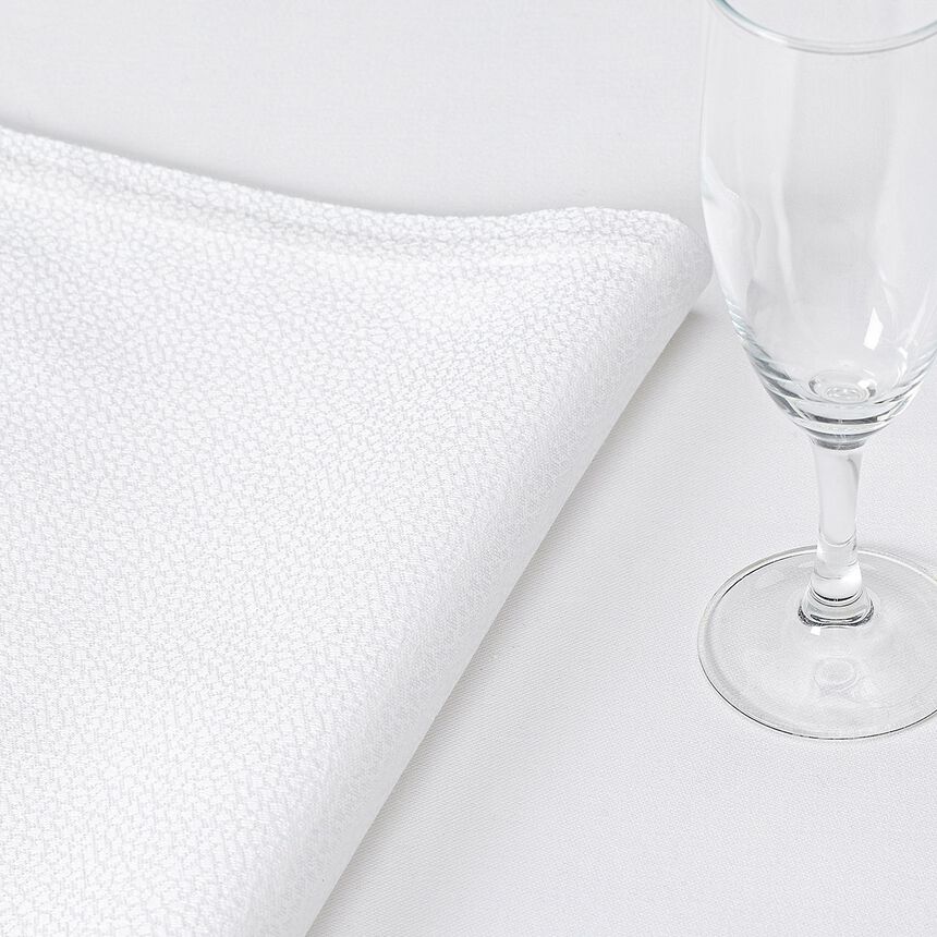 Napkin Offre White Galuchat 56x56 100% cotton, , hi-res image number 0