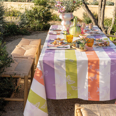 Tablecloth Bal des papillons Cotton,  Tablecloth Bal des papillons Cotton