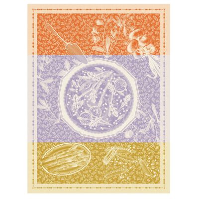 Tea towel Tarte Printani&egrave;re Cotton