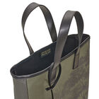 Hand-carried bag Paysage Green  100% cotton, acrylic coating. Garnish: Cattle leather, , hi-res image number 3